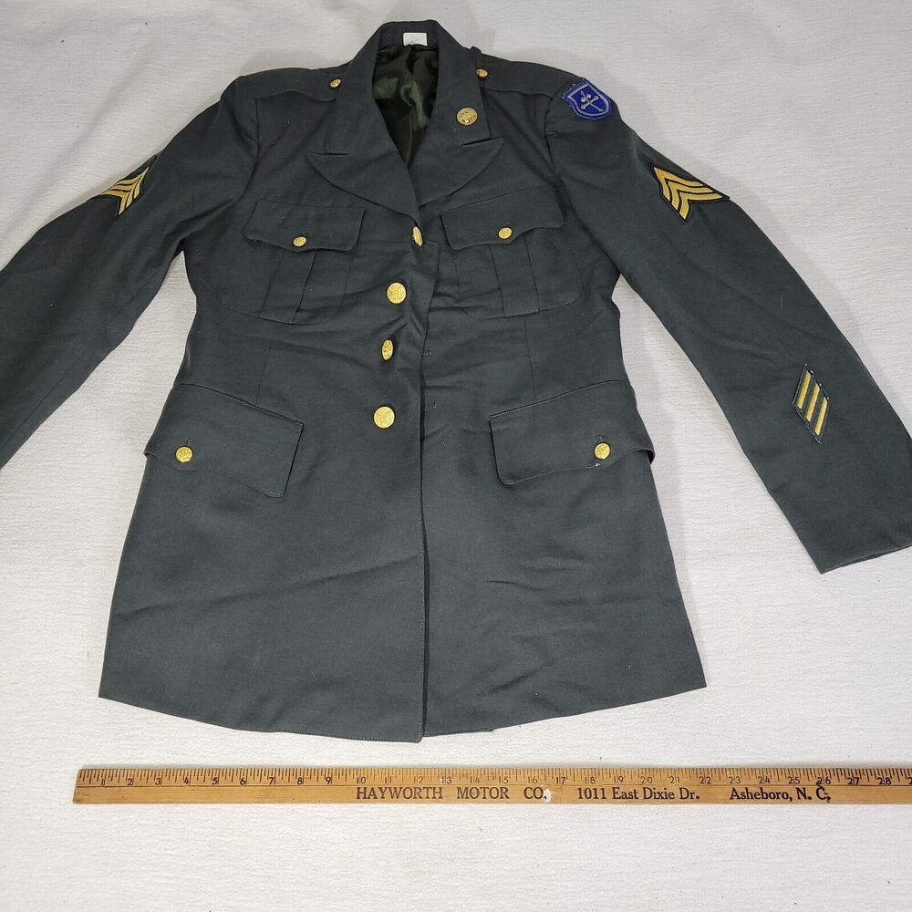 U.S. Army Dark Gray Jacket with Gold Accents - Picture 7 of 16